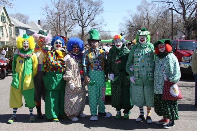Clowning at the 2011 St Patty's Day Parade